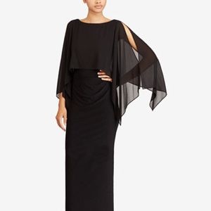 Lauren Ralph Lauren Crepe Overlay Gown size 10